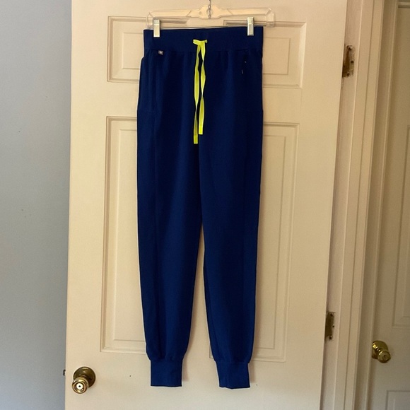 FIGS Women’s Slim Tall Boston Jogger Scrub Pants Blue Size XXST Medical Uniform - Picture 1 of 3